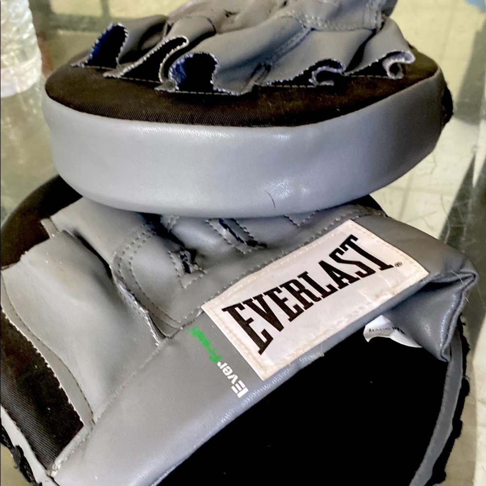 Everlast Training Pads in Gray and Black